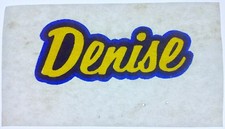 Original Vintage Denise Mini Iron On Transfer