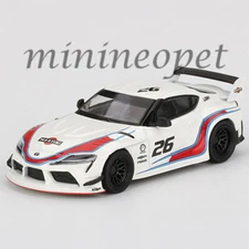 MINI GT MGT00296 LB WORKS LBWK TOYOTA GR SUPRA #26 MARTINI RACING 1/64 WHITE