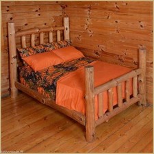 Full Size Orange Camo 6 PC SET THE WOODS Premium Microfiber CAMO Sheets