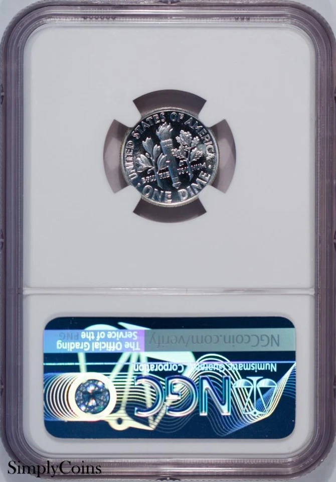 1960 Roosevelt Dime Proof DDO FS-104 NGC PF66 Doubled Die Obverse POP 1 of 3 - Image 2 of 2