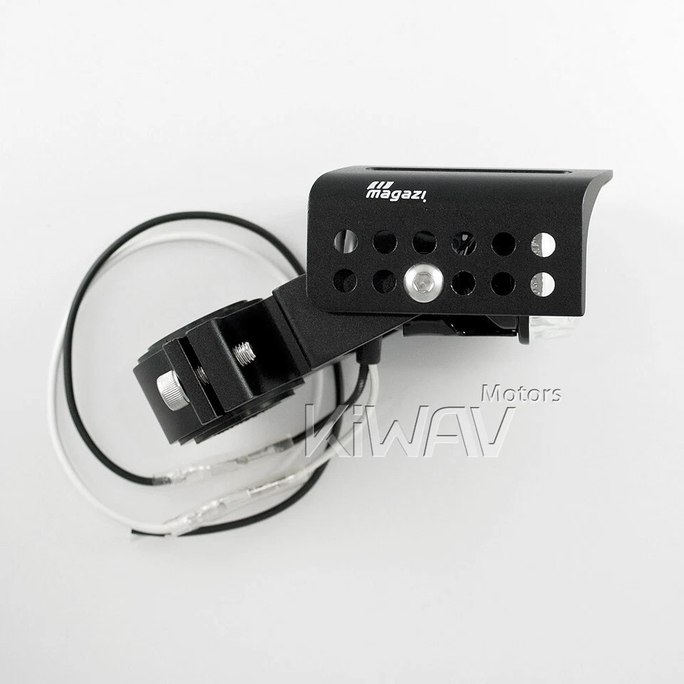 Lámpara antiniebla cuadrada lente transparente haz halógeno negro carcasa CNC 1 PIEZA + kit de cableado Foto 4 de 4