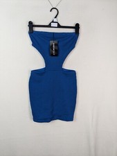 Shein sexy ladies size XS blue strapless mini dress New