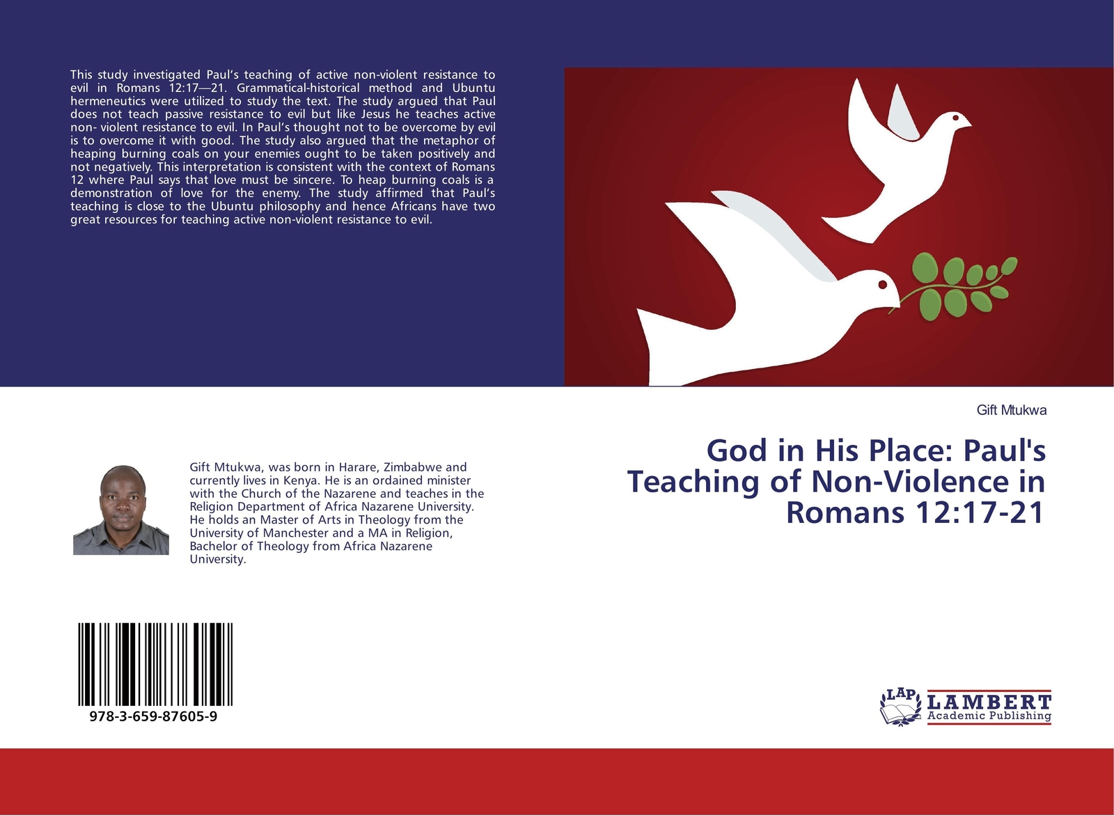 Thumbnail - Gift Mtukwa | God In His Place: Paul's Teaching Of Non-violence In
