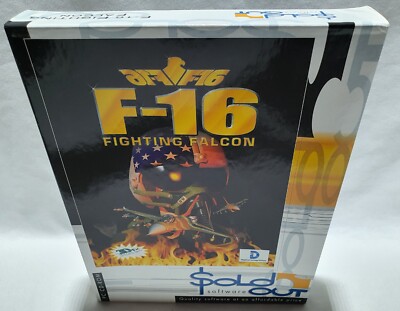 F-16 Fighting Falcon PC CD-ROM MS-DOS Soldout Edition Big Box NEW UNUSED reseale