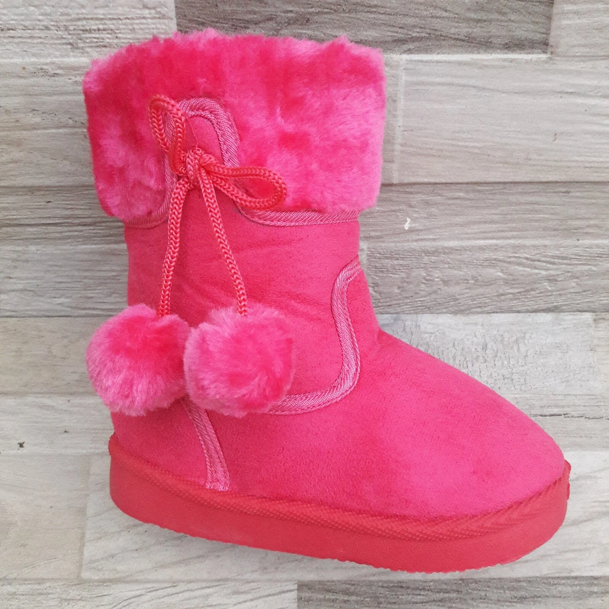 Girls pom pom best sale boots