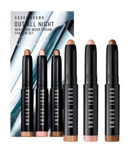 Bobbi Brown Out All Night Mini Long-Wear Cream Shadow Trio Set - Picture 1 of 5