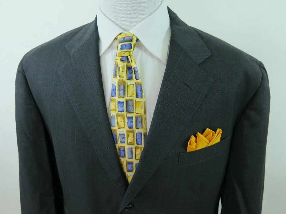 Chaqueta Blazer Ralph Lauren Etiqueta Púrpura Hombres Lana Rayas Abrigo Deportivo 44 R Inglaterra Foto 2 de 4