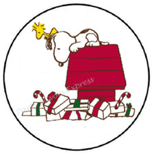 CHRISTMAS BEAGLE ENVELOPE SEALS LABELS STICKERS PARTY FAVORS