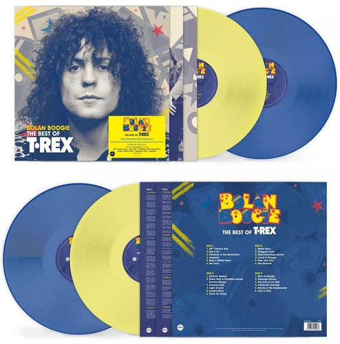T.Rex - Bolan Boogie: Best of T.Rex Blue/Yellow 2LP Vinyl 12" Album - Picture 3 of 7