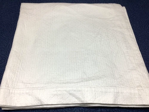 SFERRA Egyptian Cotton Queen White Coverlet