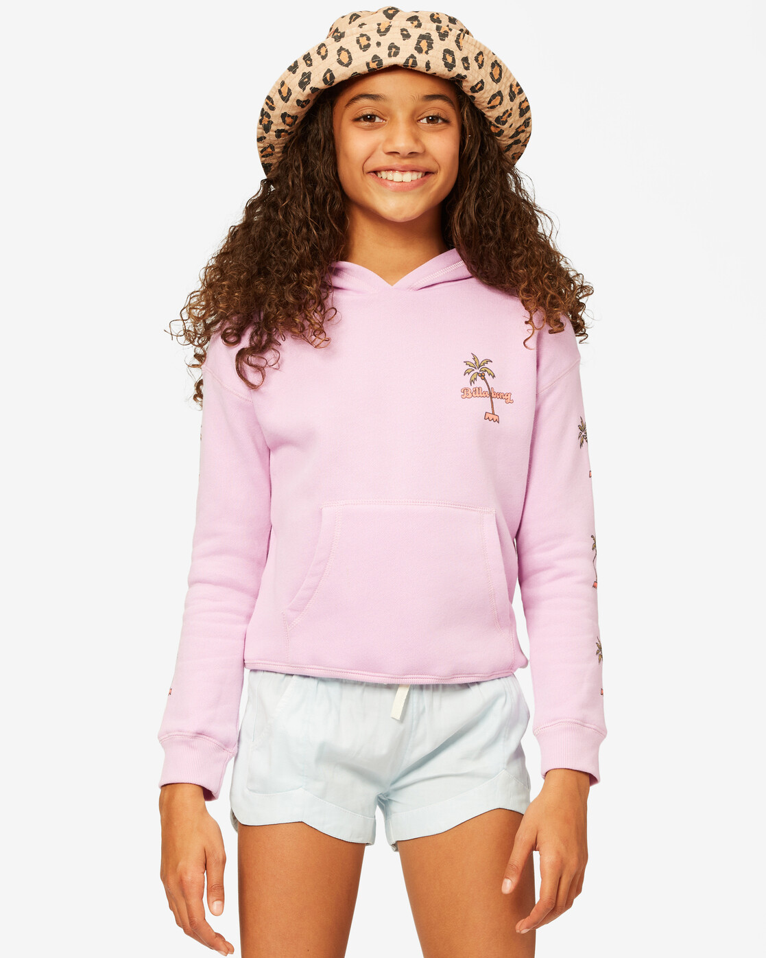Pullover Hoodie Sweatshirt Lit Up Lilac 
