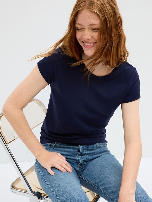 Champion T-Shirt Girocollo Con Logo Champion Grande Bianco Donna Bianco - Foto 9