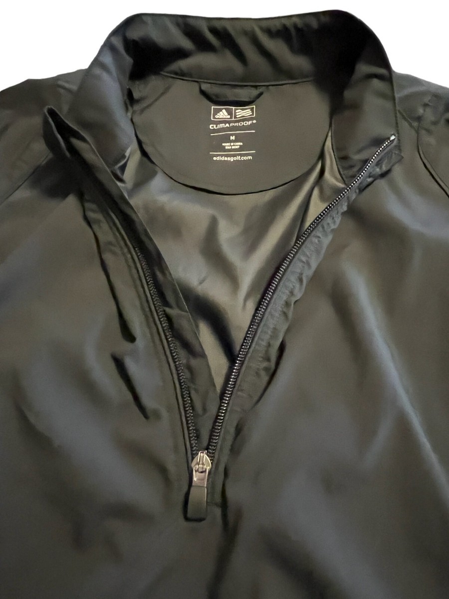 Adidas ClimaProof Men's Black Golfers 1/4 Zip Short Sleeve