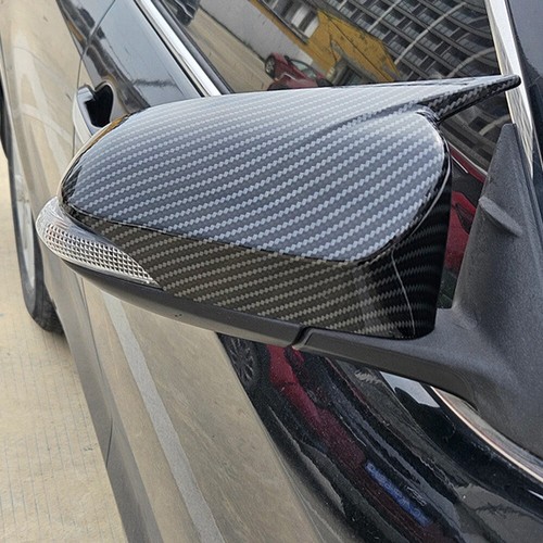 Carbon Fiber Horn Style Side Wing Mirror Cover Cap For Toyota Corolla 2014-2018 - Picture 5 of 11