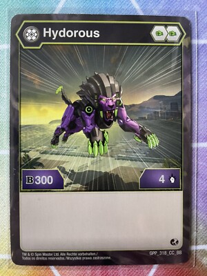 Bakugan: Battle Brawlers Character Card Darkus Hydorous GPP_318_CC_BB