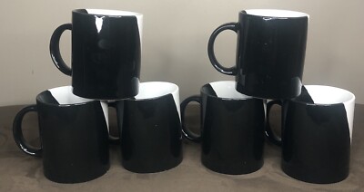 Vintage FUNNY FACE 3D Red Nose Coffee MUG CUP Set of 6 Black White Silly  Smiles | eBay