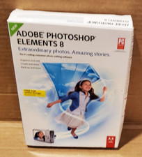 Adobe Photoshop Elements 8 Software Disc w/ Serial Number Install Key Paperwork