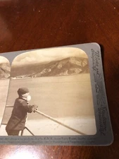 Vintage 1906 “ from Charybdis to Scylla ENE Underwood Stereoview Photo Card