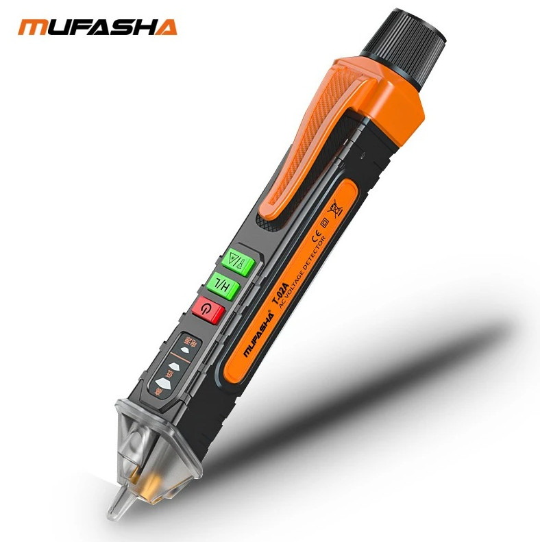 1pc MUFASHA Non-Contact Voltage Tester Pen AC 12-1000V Smart Detector - NEW