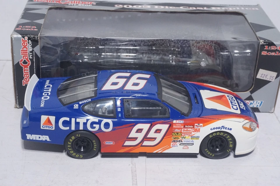 Team Caliber Pit Stop 2002 NASCAR #99 Jeff Burton - Citgo 1:24 Die Cast Car Foto 4 de 4