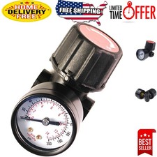 Reliable 1/4" NPT Air Regulator with Steel Gauge for Accurate Pressure Control