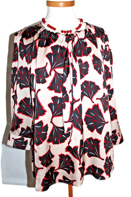 NEW! GERRY WEBER * blouse 3/4 sleeve satin blouse tunic floral pattern NP 79.99 size 40