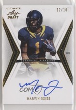 2012 Ultimate Leaf Draft Gold 2/10 Marvin Jones #MJ1 Auto 0s3