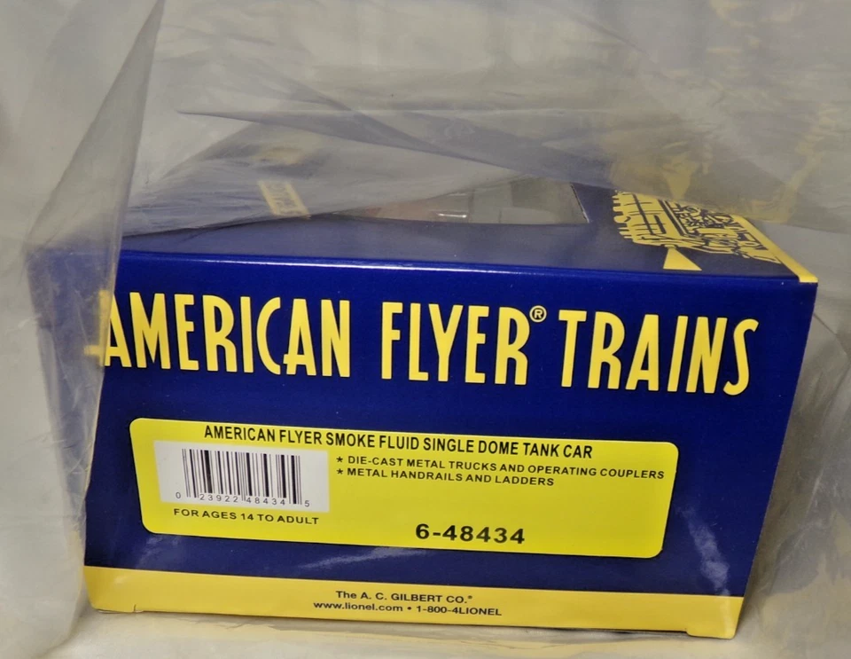 American Flyer 6-48434 Smoke Fluid Single Dome Tank Car / S / MIB - Image 2 of 2
