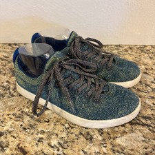 Allbirds Women  s Size 9 WP Wool Pipers Heather Blue Yellow Low Top Sneakers