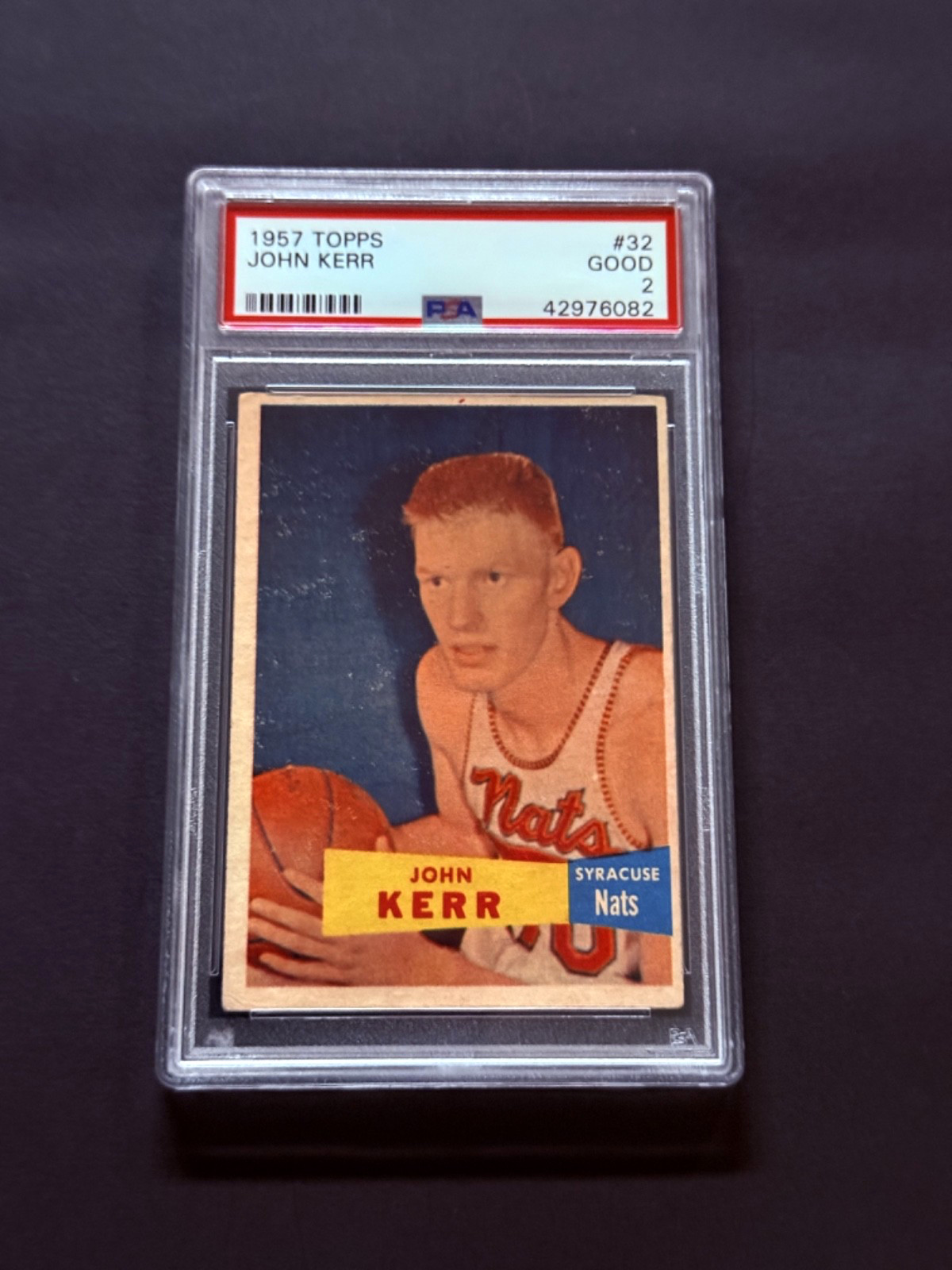 1957 Topps #32 John Kerr (RC) Rookie PSA 2