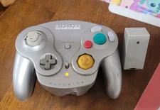 Nintendo GameCube WaveBird Wireless Controller Silver with Receiver untested