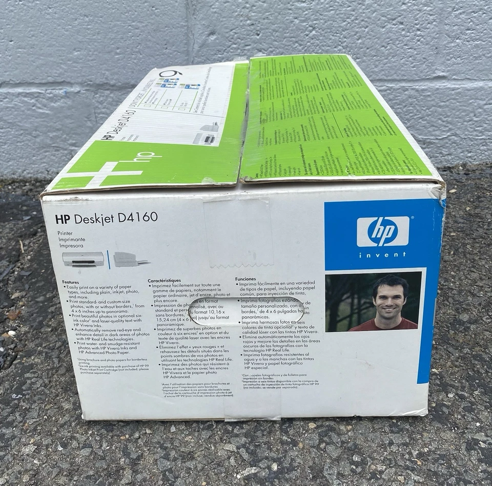 HP Deskjet D4160 Digital Photo Inkjet Printer ~ Complete New Old Stock ~Open Box - Image 4 of 4