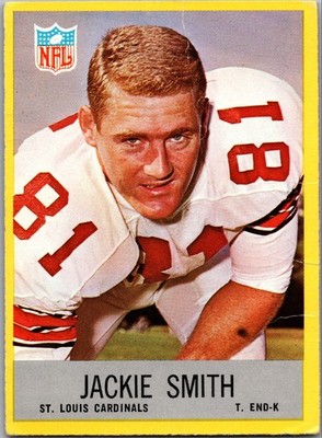 1967 Philadelphia - Jackie Smith #165 (RC).  Creased