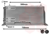 VAN Wezel MotorküHler WasserküHler *** IR Plus *** 03002026 M22X1,5Mm 15Mm