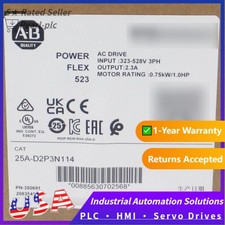 New Sealed Allen-Bradley 25A-D2P3N114 PowerFlex 523 AC Drive