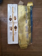 Vintage Armitage Shanks Starlite Tortoise-Shell Towel Rail Lustron Gold 600mm