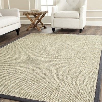 Safavieh Power Loomed Natural Fiber Collection Marble/Grey Area Rugs - NF443B