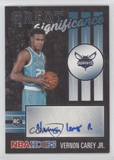 2020-21 Panini NBA Hoops Great SIGnificance Vernon Carey Jr #GS-VCJ Auto 0fh3