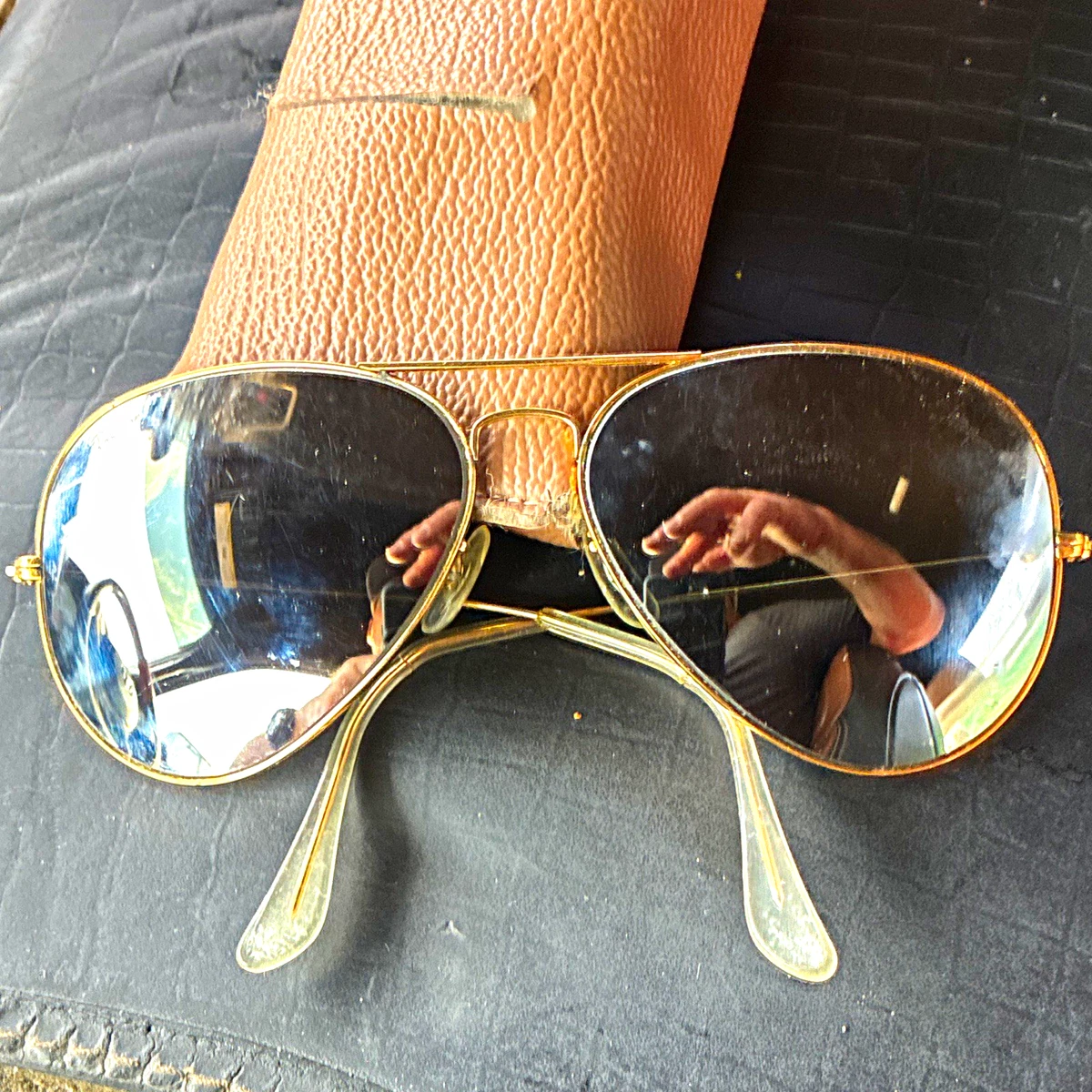 Ray-Ban ゴールド アビエーター ヴィンテージサングラス 度入り Ray-Ban Gold Vintage Sunglasses for sale | eBay
