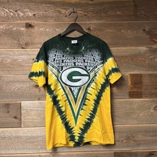 Green Bay Packers Shirt Adult Medium Green Mens Tie Dye Football VTG Loud