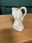 Vtg Belleek Porcelain Maiden Creamer White & Yellow Ireland 5” Brown Stamp — photo 5