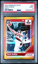 2024 PANINI DONRUSS OPTIC GOLD #27 DENI AVDIJA 5/10 PSA 9