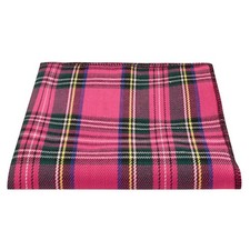 Pink Tartan Pocket Square, Handkerchief, Check, Plaid
