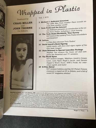 3 Issues of WRAPPED IN PLASTIC Magazine No 15, No 17, No 18 Twin Peaks - Picture 6 of 14
