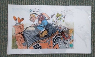 Richard Willson - Original Farbkunstwerk - ''Blair, A Royal Commission''...