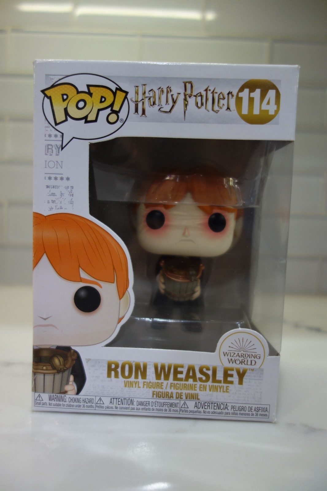 Funko Pop! Ron Weasley #114 Movies Harry Potter With Slug Bucket