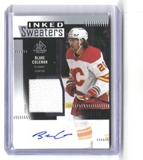 Blake Coleman 2022-23 SP Game Used Inked Sweaters