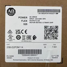 Allen-Bradley 25B-D2P3N114 PowerFlex 525 0.75kW 1Hp AC Drive US Free Tax