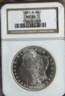 1881 S Morgan Silver Dollar NGC MS66 Blast White