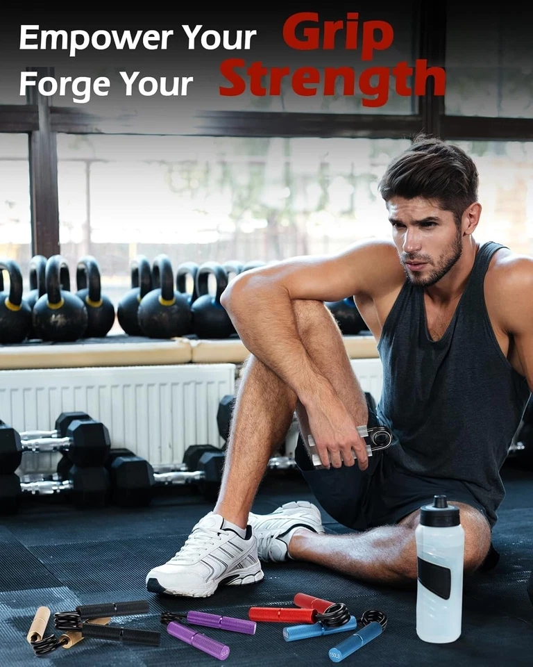Adjustable Hand Grip Strength Trainer 50-200LB Wrist & Forearm Exerciser - Image 3 of 4